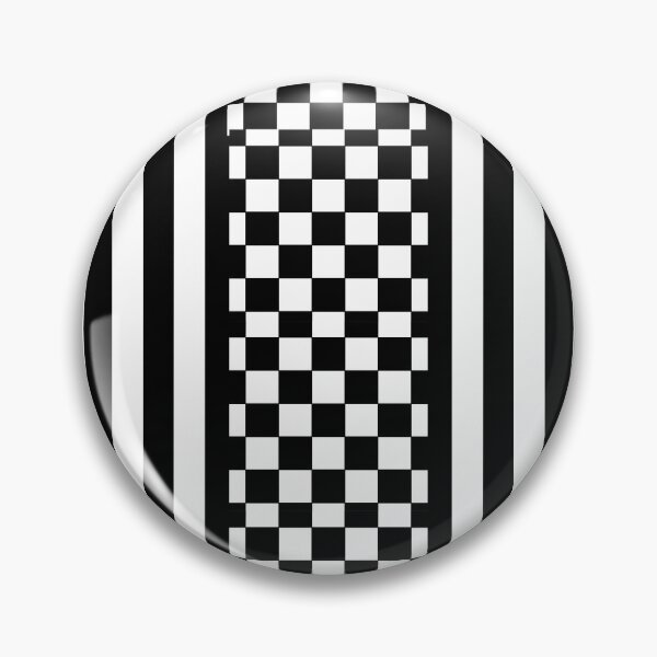 Item preview, Vertical Black and White Stripes and Checkers – Modern Pattern Design designed and sold by Cultradesign.