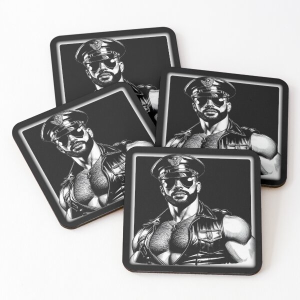 Item preview, Gay Gods - Gay Leather Bar Pride Madrid Graphic Design designed and sold by ItsAKinkThing.