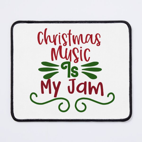 Item preview, Christmas Music Is My Jam – Festive Holiday Lettering Design designed and sold by DigitalGemArt.