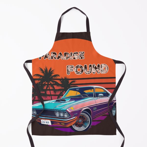 Item preview, Paradise found - vintage sunset muscle car art designed and sold by Digidelico.