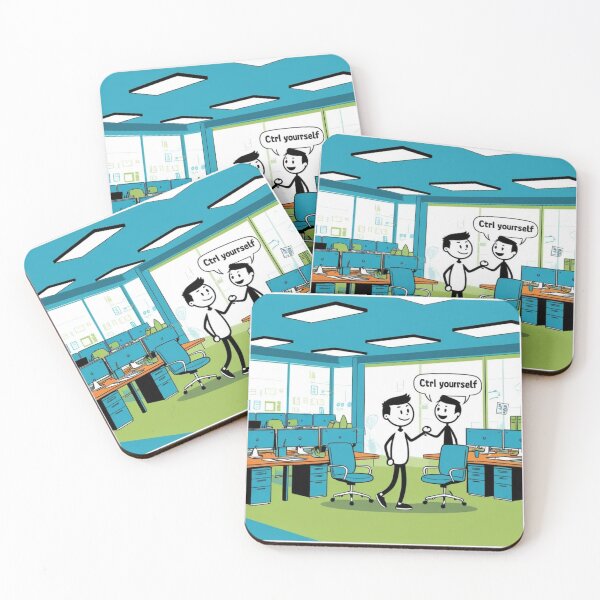 Item preview, Ctrl Yourself – Funny IT Stick Figure Design designed and sold by LOLbySA.