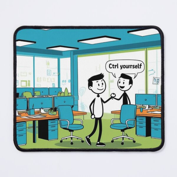 Item preview, Ctrl Yourself – Funny IT Stick Figure Design designed and sold by LOLbySA.