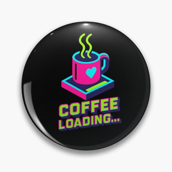 Item preview, Coffee Loading — Neon Tech Energy Art designed and sold by DSGIN4YOU.