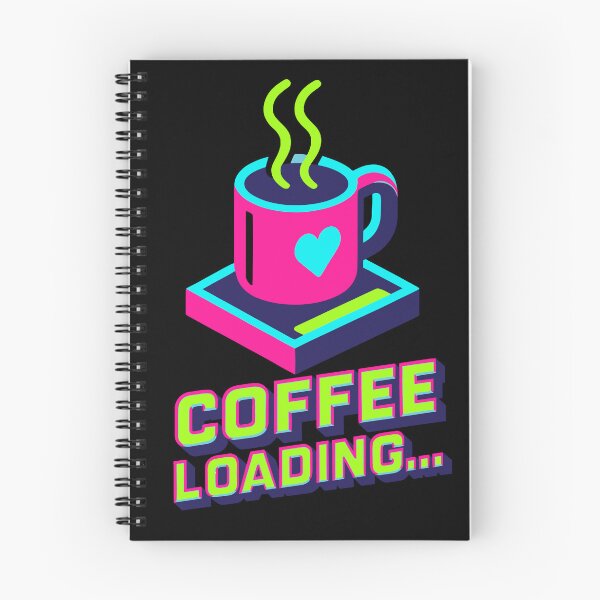 Item preview, Coffee Loading — Neon Tech Energy Art designed and sold by DSGIN4YOU.