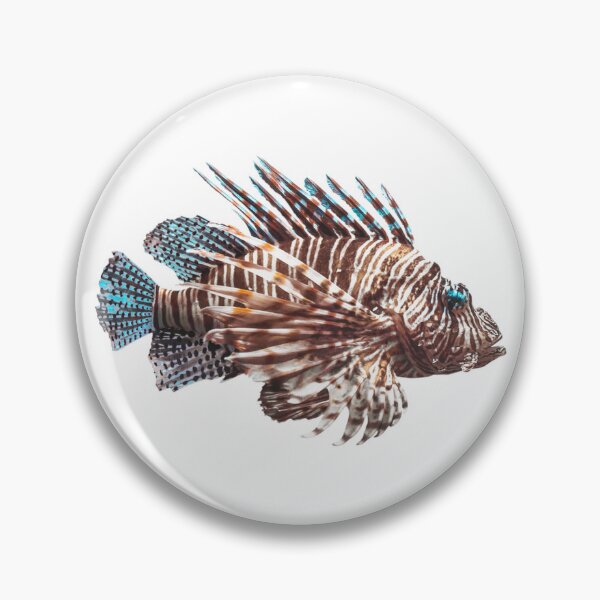 Item preview, lionfish teal and brown designed and sold by laribot.