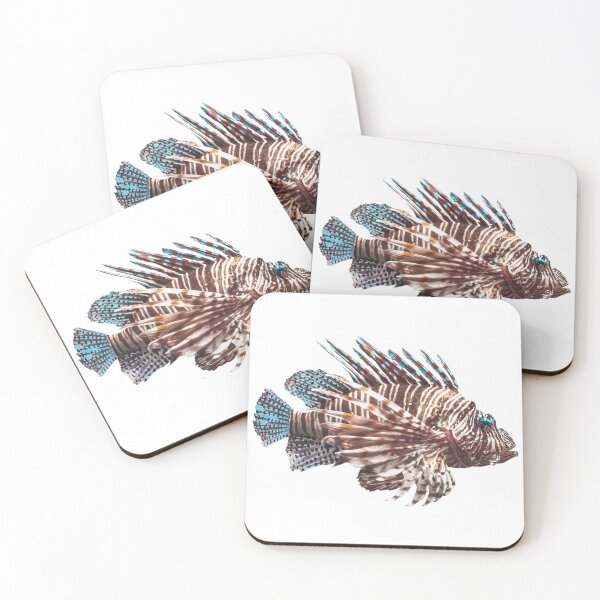 Item preview, lionfish teal and brown designed and sold by laribot.