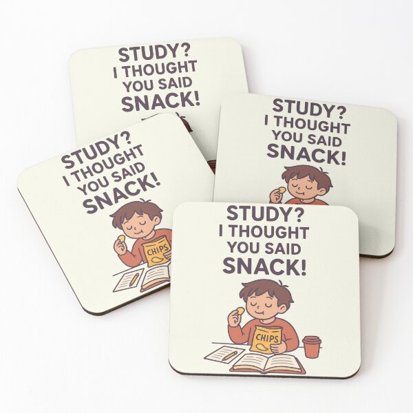 Item preview, Study Snack T-Shirt | Funny Student Humor Tee | Food Lover Gift designed and sold by KDesignCrafts.