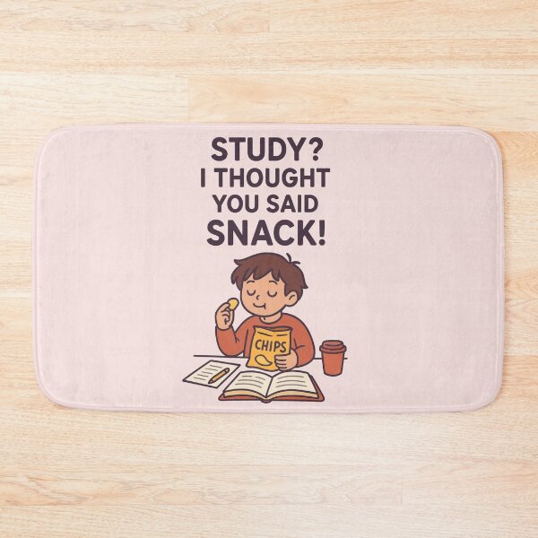 Item preview, Study Snack T-Shirt | Funny Student Humor Tee | Food Lover Gift designed and sold by KDesignCrafts.
