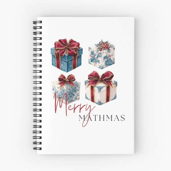 Item preview, Merry Mathmas Blue Porcelain Gift Box Design designed and sold by Anastasiia Yurevych.