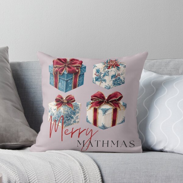Item preview, Merry Mathmas Blue Porcelain Gift Box Design designed and sold by Anastasiia Yurevych.