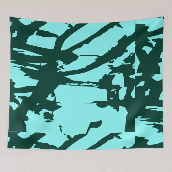 Item preview, Green Paint Splashed on Turquoise designed and sold by PSCSCo.