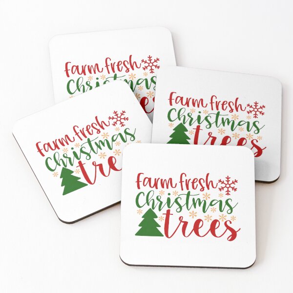 Item preview, Farm Fresh Christmas Trees – Rustic Holiday Lettering Design designed and sold by DigitalGemArt.