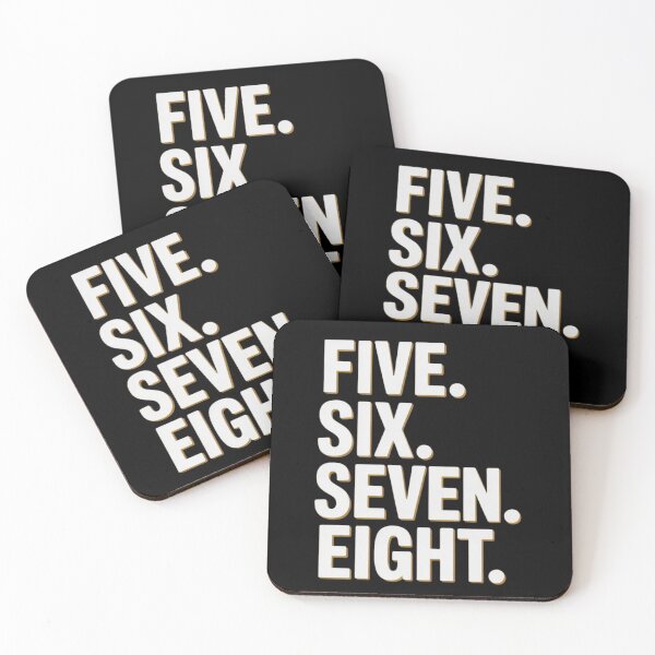 Item preview, Minimal Dance Typography Five. Six. Seven. Eight. designed and sold by JerdbordinShop.