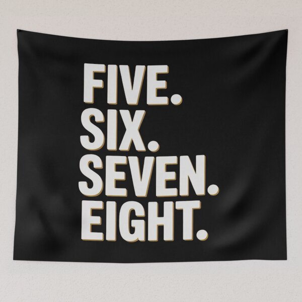 Item preview, Minimal Dance Typography Five. Six. Seven. Eight. designed and sold by JerdbordinShop.