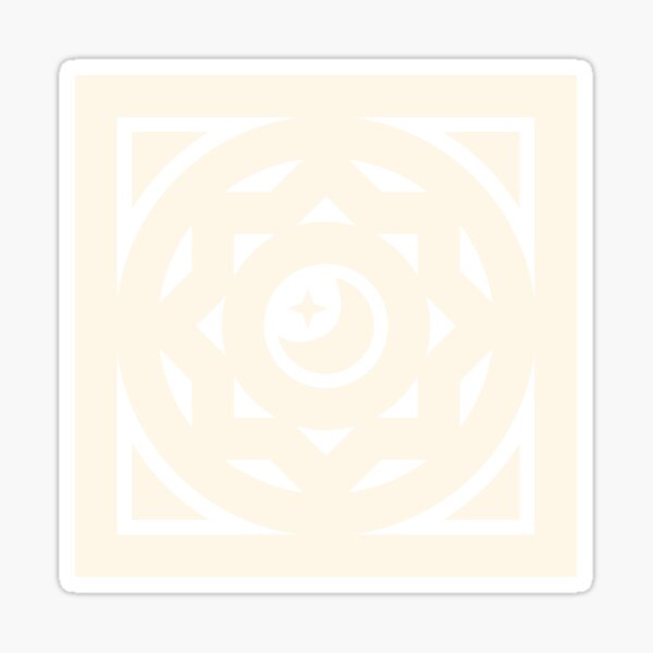 Where Heaven Meets Earth–White Sticker