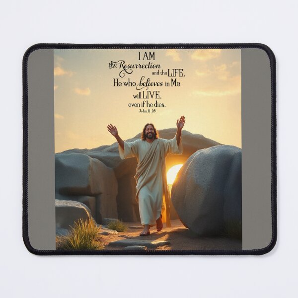 Item preview, Jesus is the Resurrection and the Life designed and sold by Lion and Lamb Design.