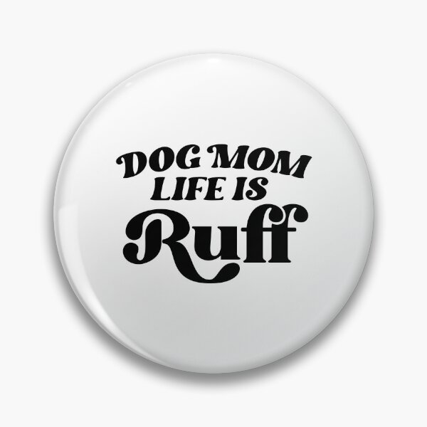 Item preview, Dog Mom Life Is Ruff – Retro Groovy Typography designed and sold by QuietBloom80.