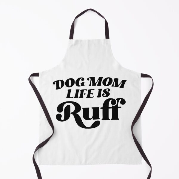 Item preview, Dog Mom Life Is Ruff – Retro Groovy Typography designed and sold by QuietBloom80.