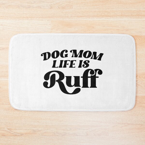 Item preview, Dog Mom Life Is Ruff – Retro Groovy Typography designed and sold by QuietBloom80.