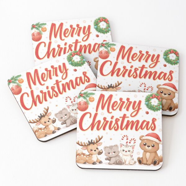 Item preview, Cute Christmas Animals in Stocking with Gifts and Candy Cane. Kawaii Christmas Scene with Bear, Reindeer, and Cat in a Stocking. Festive Christmas Illustration. Animals Celebrating with Gifts. designed and sold by PWDigitalArt.