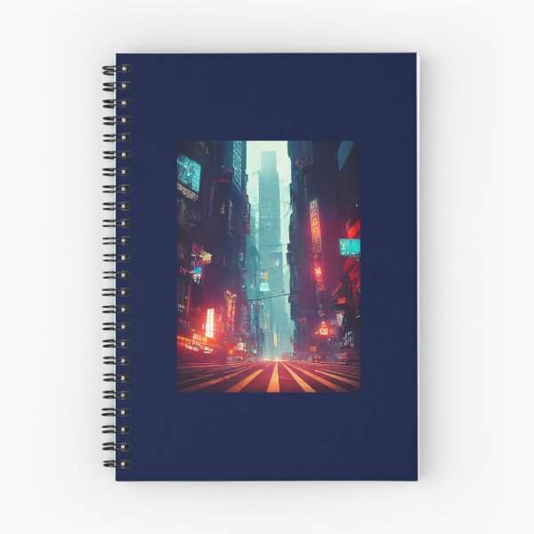 Item preview, New York Streets In Cyberpunk Style Oversized  designed and sold by BokharaVintage.