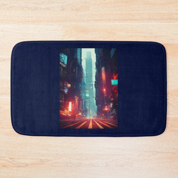Item preview, New York Streets In Cyberpunk Style Oversized  designed and sold by BokharaVintage.