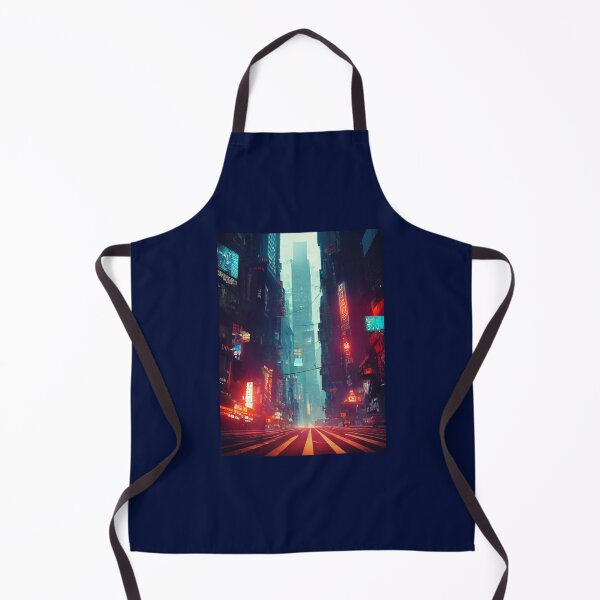 Item preview, New York Streets In Cyberpunk Style Oversized designed and sold by BokharaVintage.