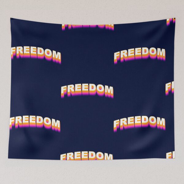 Item preview, freedom text  designed and sold by BokharaVintage.