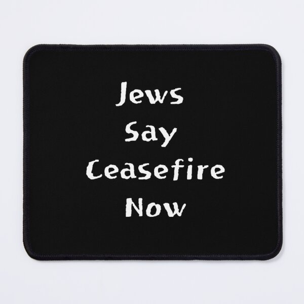 Item preview, Jews say ceasefire now designed and sold by BokharaVintage.