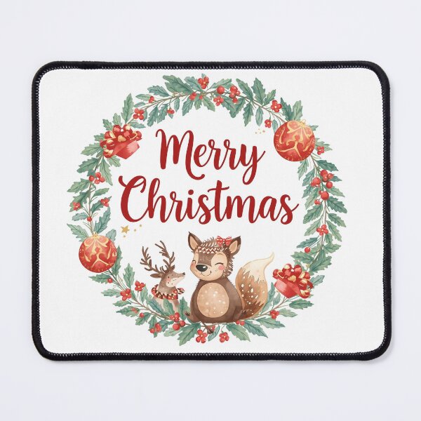 Item preview, Deer, squirrel, Christmas decorations with ropes cut out isolated transparent background designed and sold by PWDigitalArt.