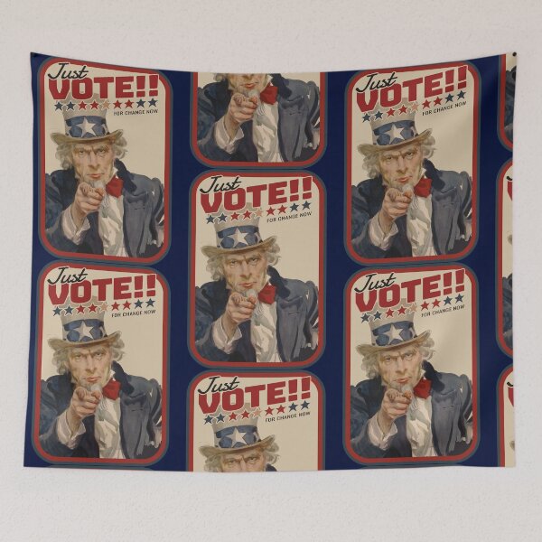 Item preview, Just Vote for Change Now Oversized  designed and sold by BokharaVintage.