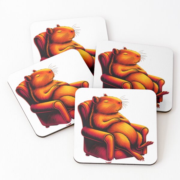 Item preview, Capybara sitting  designed and sold by Gold Phoenix Adro.