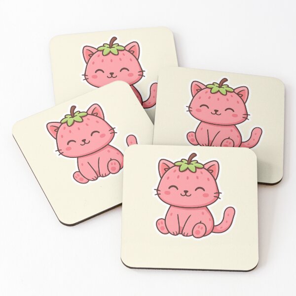 Item preview, Strawpurry – Cute Strawberry Cat Design designed and sold by RokaWorld.