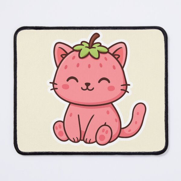 Item preview, Strawpurry – Cute Strawberry Cat Design designed and sold by RokaWorld.