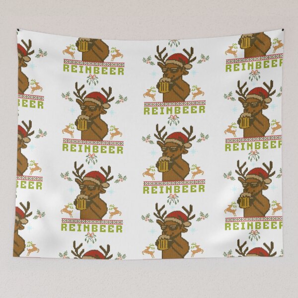 Item preview, Ugly Sweater Reinbeer Reindeer designed and sold by Nacho Average Designs.