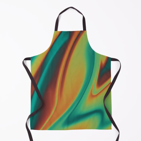 Item preview, Abstract waves pattern - amber tones teal blues and deep oranges  designed and sold by PATTERN4PATTERN.