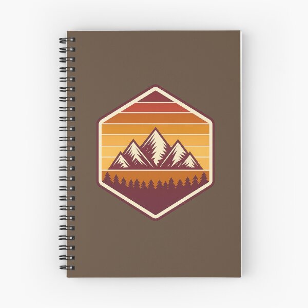 Item preview, Retro Mountain Forest Badge – Vintage Adventure Outdoor Design designed and sold by NoctaHike.