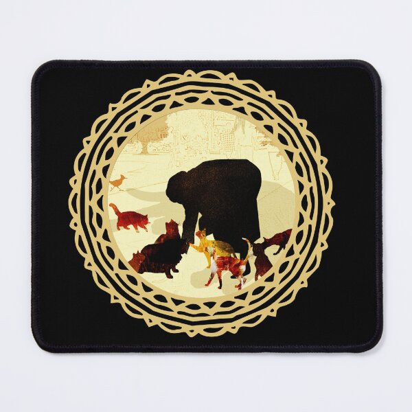 Item preview, Woman feeding cats designed and sold by Design4uStudio.