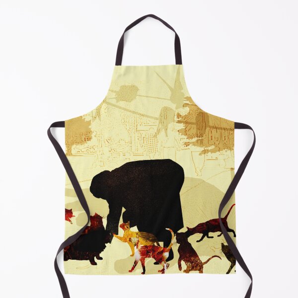 Item preview, Woman feeding cats designed and sold by Design4uStudio.