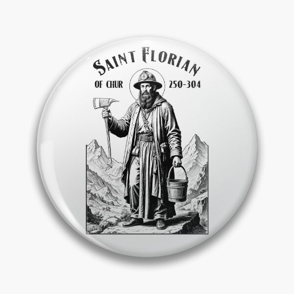Item preview, Fireman Fire Fighter Patron Saint Florian Vintage Firemen designed and sold by GrandeDuc.
