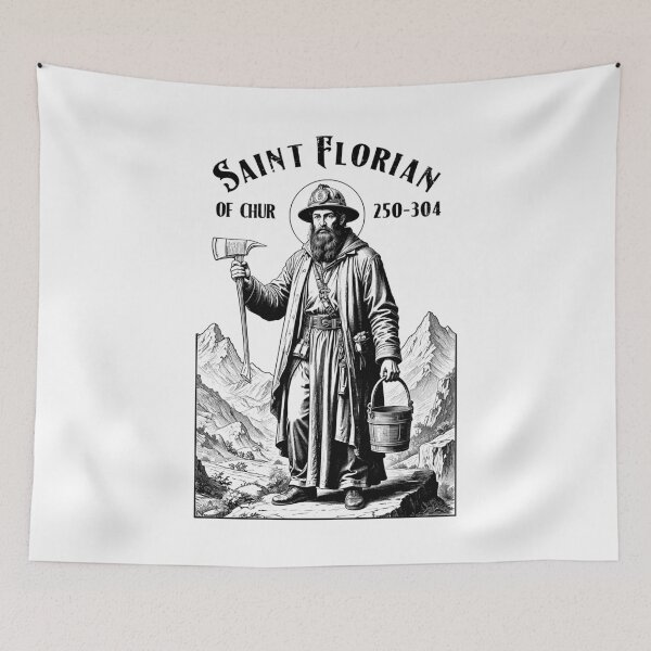 Item preview, Fireman Fire Fighter Patron Saint Florian Vintage Firemen designed and sold by GrandeDuc.