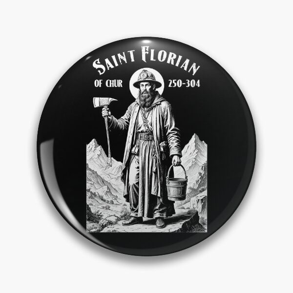 Item preview, Fireman Fire Fighter Patron Saint Florian Vintage Firemen designed and sold by GrandeDuc.