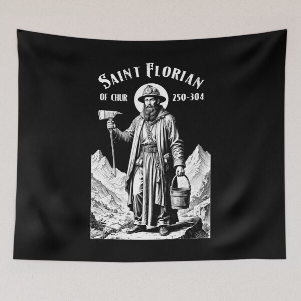 Item preview, Fireman Fire Fighter Patron Saint Florian Vintage Firemen designed and sold by GrandeDuc.
