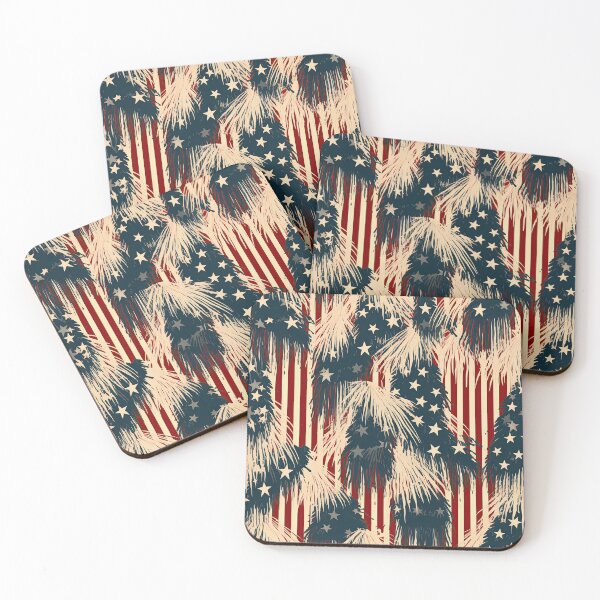 Item preview, Rustic Patriotic Red White Blue Stars Stripes designed and sold by CraftedHome.