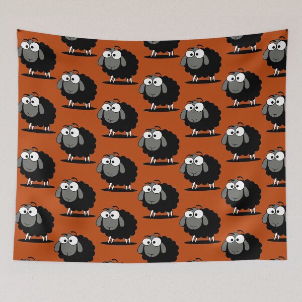 Item preview, Black Sheep Cartoon Funny designed and sold by CuTeesdes.