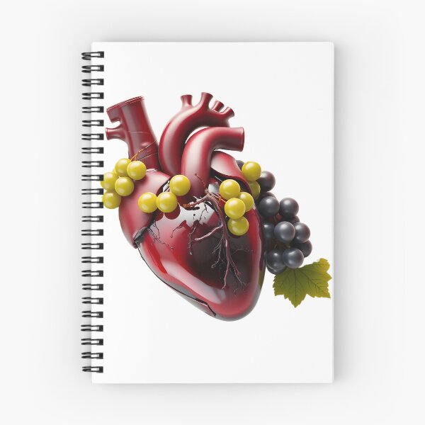 Item preview, Vintner's Heart: Anatomical Organ with Red Wine and Grapes designed and sold by Maldives-Art.