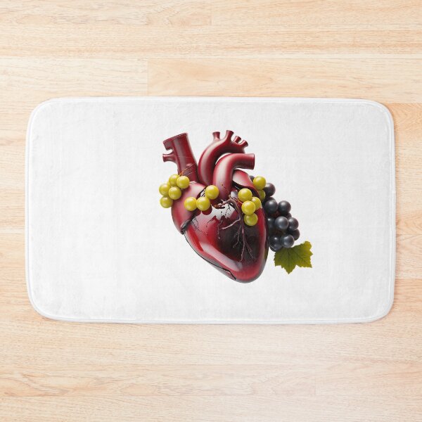 Item preview, Vintner's Heart: Anatomical Organ with Red Wine and Grapes designed and sold by Maldives-Art.