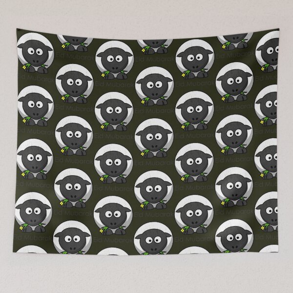Item preview, Eid Mubarak with sheep t shirt designed and sold by CuTeesdes.