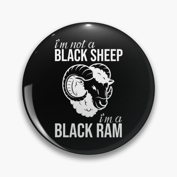 Item preview, I_m not a black sheep, i_m a black ram. 02 designed and sold by CuTeesdes.