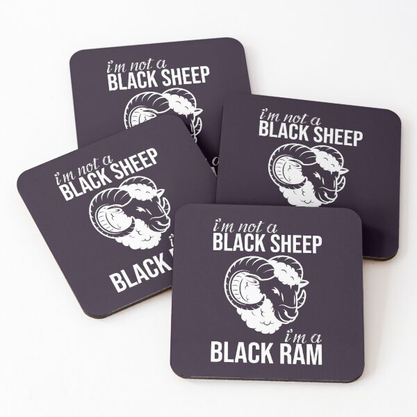 Item preview, I_m not a black sheep, i_m a black ram. 02 designed and sold by CuTeesdes.